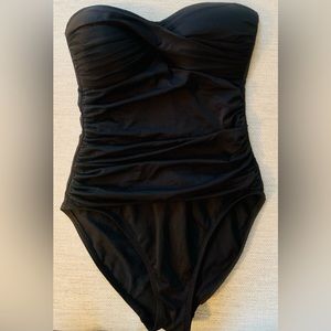 La Blanca black one piece bathing suit